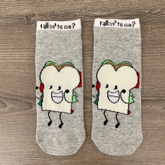 ❣️3/$15❣️ "TALKIN' TO ME" Ankle Socks - Picture 2 of 2